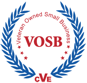 VOSB and cVBE certification emblem for Construction Corps, Inc., emphasizing veteran-owned small business status and commitment to quality construction services.